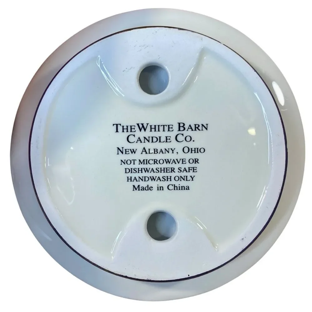 White Barn Candle Co White Pedestal Dish Candle Holder - Picture 4 of 4